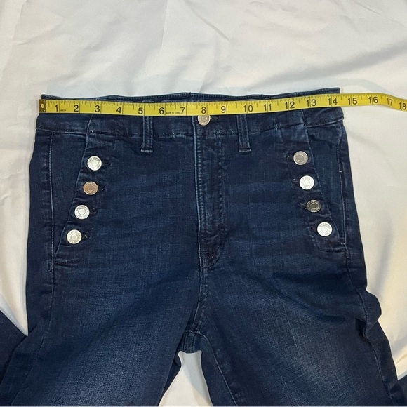 GAP High Rise Universal Legging Jeans With Button Pockets, Dark Blue, Size 10/30 - Picture 11 of 16